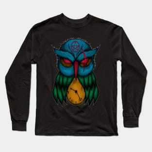 owl clock Long Sleeve T-Shirt